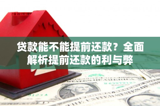 萨迦贷款能不能提前还款？全面解析提前还款的利与弊