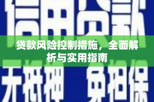 萨迦贷款风险控制措施，全面解析与实用指南