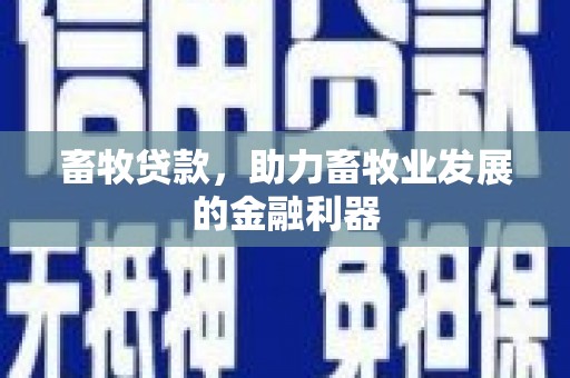 萨迦畜牧贷款，助力畜牧业发展的金融利器