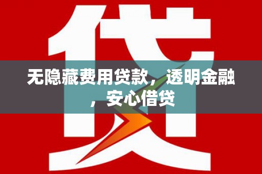 萨迦无隐藏费用贷款，透明金融，安心借贷
