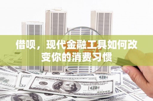 萨迦借呗，现代金融工具如何改变你的消费习惯