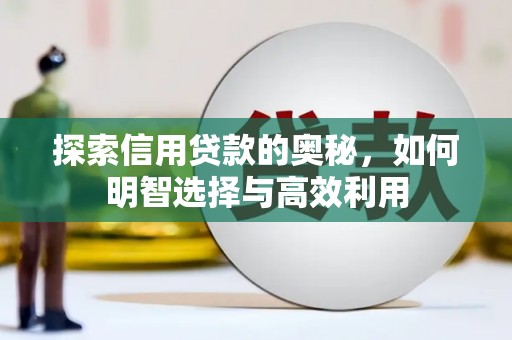 萨迦探索信用贷款的奥秘，如何明智选择与高效利用