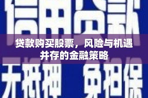萨迦贷款购买股票，风险与机遇并存的金融策略