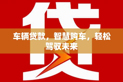 萨迦车辆贷款，智慧购车，轻松驾驭未来