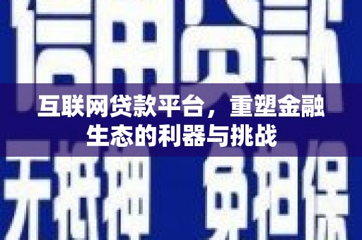 萨迦互联网贷款平台，重塑金融生态的利器与挑战